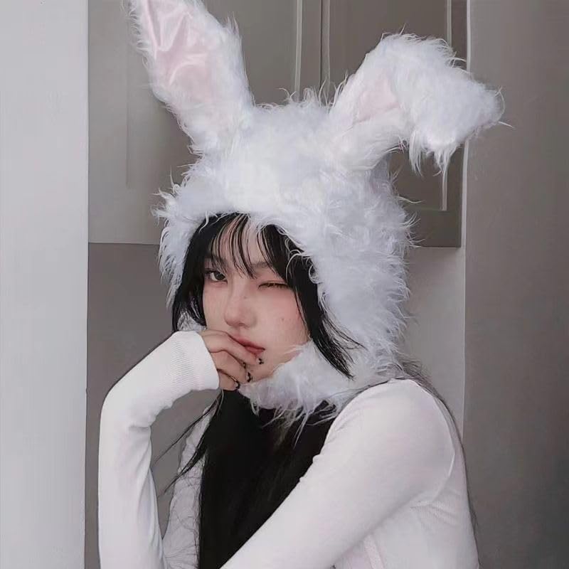 Amazon.co.jp: うさぎ かぶりもの 兎 被り物 ふわふわ うさぎ コスプレ